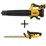 DEWALT 20V MAX Cordless Brushless Handheld Blower Kit with 5.0 Ah Battery, Charger, and 22 in. Trimmer Bonus thumbnail 1