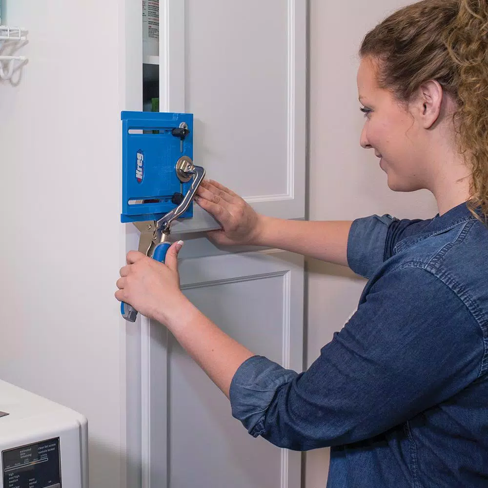Kreg Cabinet Hardware Jig for Precise Knob and Pull Installation