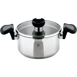 1829 Carl Schmidt Sohn ARON 1.6 qt. Stainless Steel Stock Pot with Glass Lid and Multi-Functional Utensil Holder Knob thumbnail 1