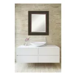 Amanti Art Milano 22.5 in. W x 26.5 in. H Rectangular Framed Bathroom Vanity Mirror, Dark Bronze thumbnail 5