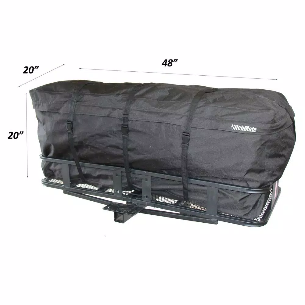 HitchMate CargoLoad 12 cu. ft. Soft Hitch Cargo Bag, Weather-Resistant Storage for Hitch-Mounted Carriers