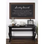 DesignOvation Beatrice Framed Magnetic Chalkboard Memo Board, Large Wall Mounted Organizer thumbnail 5