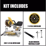 DEWALT 20V MAX Cordless 7-1/4 in. Sliding Compound Miter Saw (Tool-Only) thumbnail 2