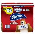 Charmin Ultra Strong Toilet Paper, 18 Mega Plus Rolls, 2-Ply White thumbnail 4