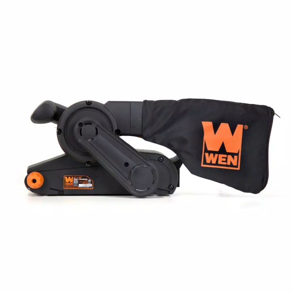 WEN 3 in. x 18 in. 6 Amp Heavy Duty Corded Belt Sander with Dust Bag