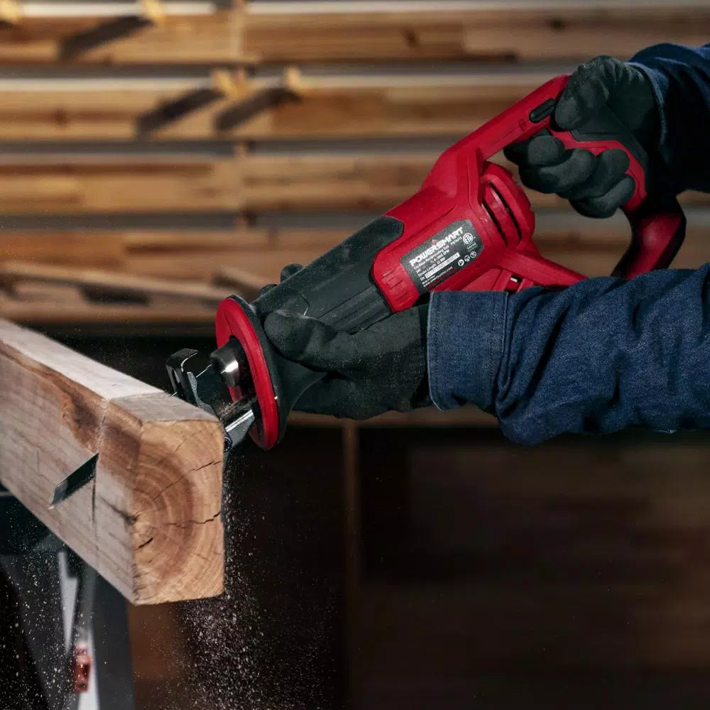 PowerSmart 20V Cordless Reciprocating Saw Kit with 1.5Ah Lithium-Ion Battery and Charger