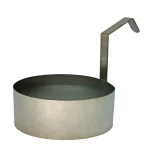 Paragon 6 in. Stainless Steel Funnel Cake Mold Ring with Base Plate thumbnail 2