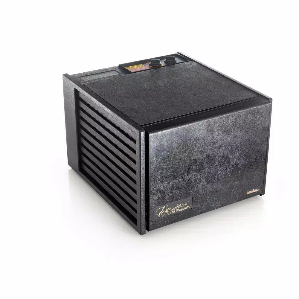 Excalibur 9-Tray Black Electric Food Dehydrator with 26-Hour Timer and Adjustable Temperature