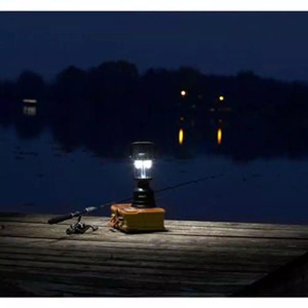 Dorcy 400 Lumen LED Twin Globe Lantern, Waterproof & Submersible, Green