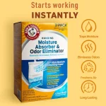 Arm & Hammer Hanging Moisture Absorber and Odor Eliminator, Clean Burst Scent, 16 oz (3-Pack) thumbnail 6