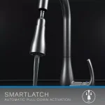 Flow Series Motion Activated Single-Handle Pull-Down Kitchen Faucet, Oil Rubbed Bronze thumbnail 4