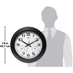 Infinity Instruments 18 in. Round Outdoor Wall Clock with Thermometer and Hygrometer thumbnail 5