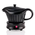 Ovente 13.5 oz. Electric Gravy Warmer with Detachable Ceramic Gravy Boat, Black thumbnail 3