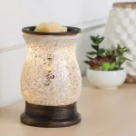 Candle Warmers Etc 8.8 in Reflection Illumination Fragrance Warmer with Silver Glass Mosaic thumbnail 4