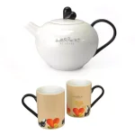 BergHOFF Lover by Lover 3-Piece Porcelain Coffee and Tea Set - White thumbnail 1
