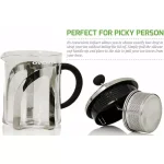 Ovente 27 oz. Borosilicate Glass Tea Maker with Stainless Steel Infuser and Warming Stand thumbnail 5