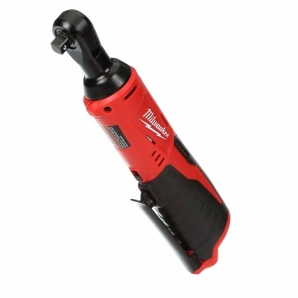 Milwaukee M12 12V Lithium-Ion Cordless 3/8 in. Ratchet and Oscillating Multi-Tool Combo Kit