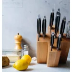 Swiss Diamond 10-Piece Forged Stainless Steel Knife Block Set with Wood Block thumbnail 2