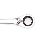 Husky 12 mm Reversible Ratcheting Combination Wrench, 72-Tooth Chrome Alloy Steel thumbnail 3
