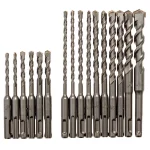 Kateya Carbide Tipped SDS Plus Masonry Drill Bit Set, 16-Piece thumbnail 2
