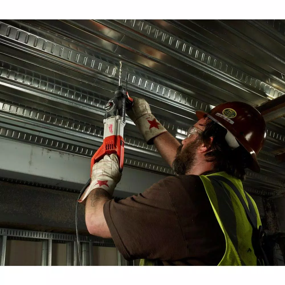 Milwaukee 1 in. SDS-Plus D-Handle Corded Rotary Hammer, 8 Amp
