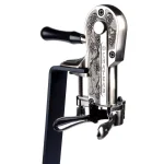 Epicureanist Pewter Connoisseur Wine Opener with Black Granite Stand thumbnail 3