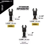 Milwaukee OPEN-LOK 12-Piece Oscillating Multi-Tool Blade Variety Pack - Universal Fit thumbnail 6