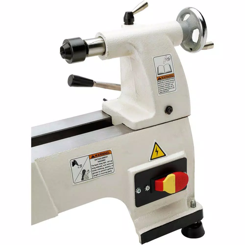 Shop Fox 1/2 HP Bench-Top Wood Lathe, 10 in. x 15 in., 120-Volt, 6-Speed Cast-Iron Construction
