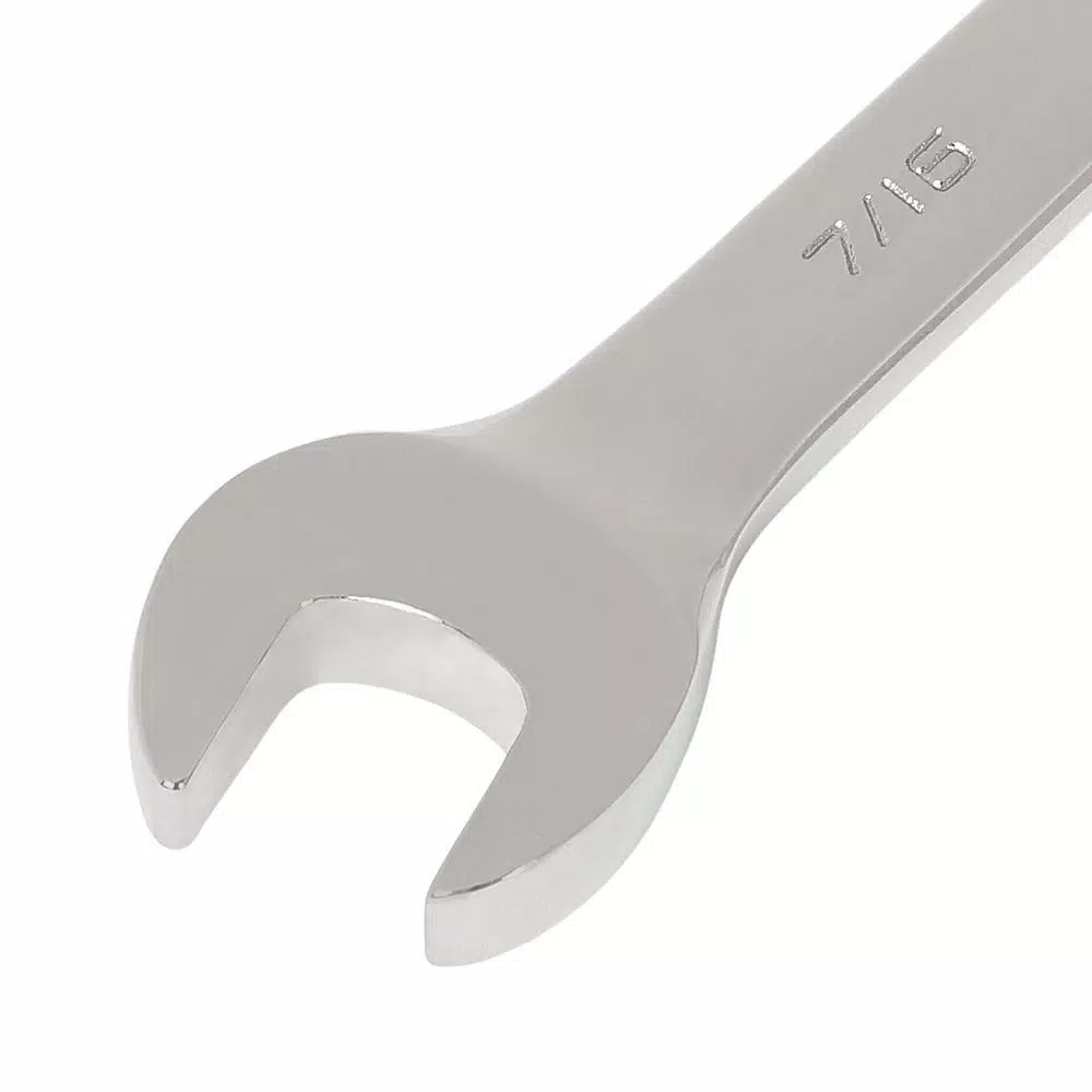 GEARWRENCH 7/16 in. Combination Ratcheting Wrench, 12-Point Steel, Chrome