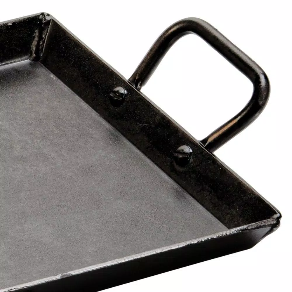 Lodge 18 in. Black Carbon Steel Stovetop Griddle with Rivet Handles