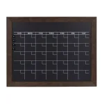 DesignOvation Beatrice Framed Magnetic Chalkboard Monthly Calendar Memo Board thumbnail 1