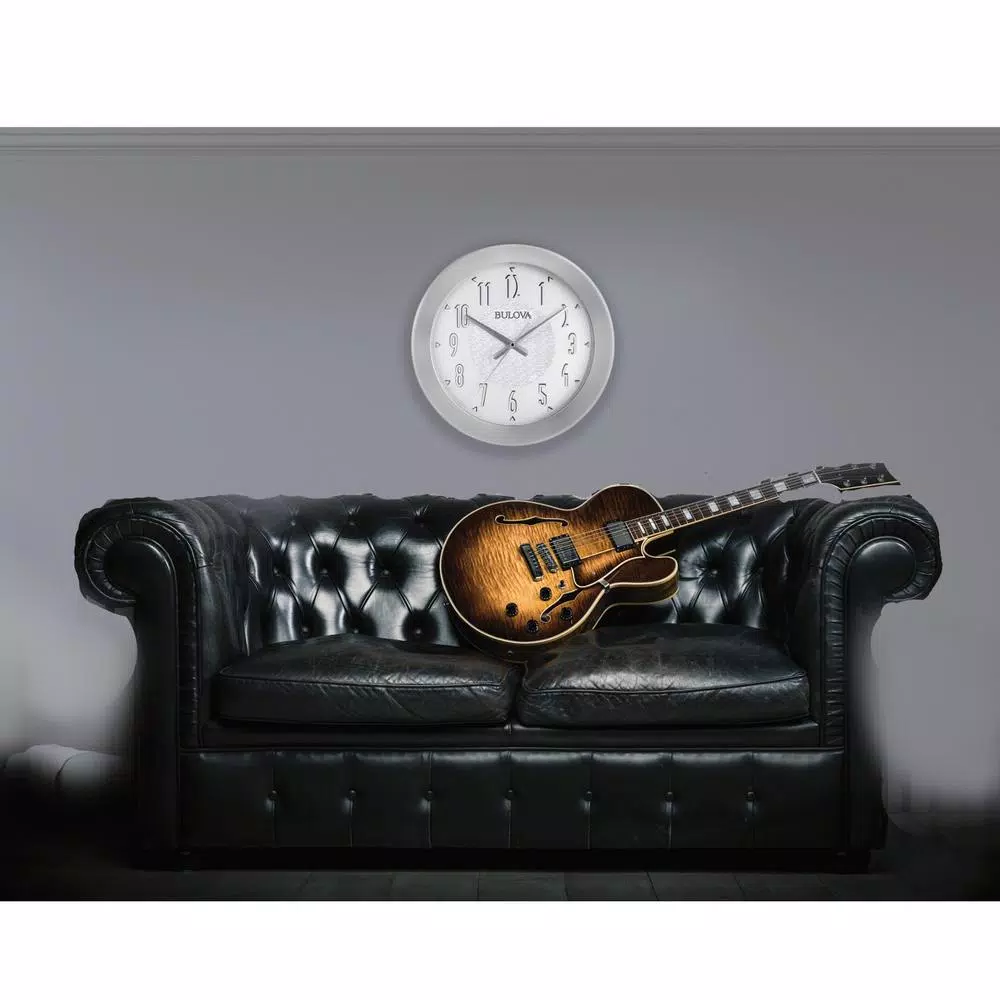 Bulova Fantasmic 17 in. Bluetooth Indoor-Outdoor Wall Clock with Illuminated Dial