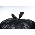 Unbranded 33 Gallon Black Low Density EZ Tie Closure Trash Bags, 1.5 Mil, 100-Count thumbnail 6