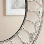 Home Decorators Collection Medium Round Ivory Antiqued Classic Accent Mirror, 31.4 in. thumbnail 5