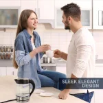 MegaChef Mega Chef 1.8L Glass and Stainless Steel Electric Tea Kettle thumbnail 9