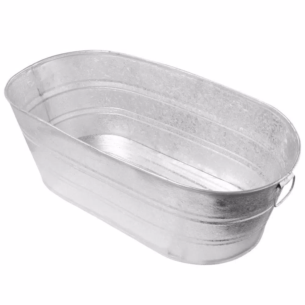 Behrens 16 Gal. Hot Dipped Galvanized Steel Oval Tub & Trough