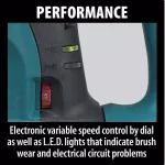 Makita HR4510C 13.5 Amp SDS-MAX Rotary Hammer Drill with AVT, 1-3/4 in. Chuck thumbnail 7