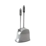 HDX Toilet Brush and Plunger Set with Storage Caddy - Antimicrobial Polypropylene Bristles thumbnail 1