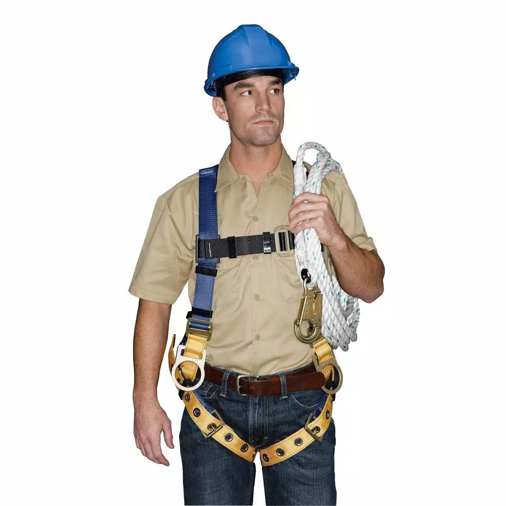 WERNER Upgear 50 ft. 5/8 in. Poly-Dac Vertical Lifeline with Snap Hook