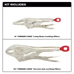 Milwaukee TORQUE LOCK Locking Pliers Set, 2-Piece thumbnail 3