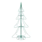 Home Accents Holiday 6 ft Green LED Tube Silhouette Tree - 3D Outdoor Holiday Yard Decoration thumbnail 1