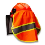 TR Industrial Knitted Neck Shade with 3M Reflector for Forestry Safety Helmets, Orange thumbnail 1