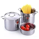 Cooks Standard Classic 12 Qt. Stainless Steel 4-Piece Pasta Stockpot, Steamer, and Multi-Pot Set thumbnail 1