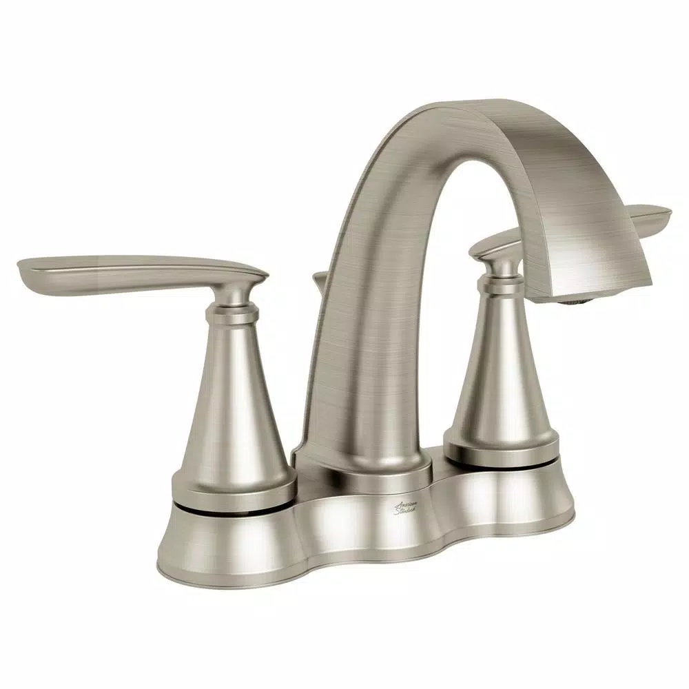 American Standard Somerville 4 in. Centerset 2-Handle Bathroom Faucet with Pop-Up Drain, Brushed Nickel