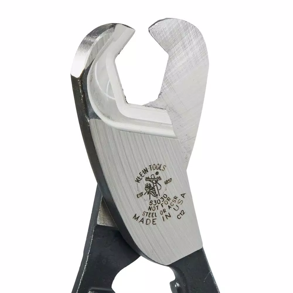 Klein Tools 8-1/4 in. Coaxial Cable Cutter, 1 in. Capacity for Aluminum and Copper Cable