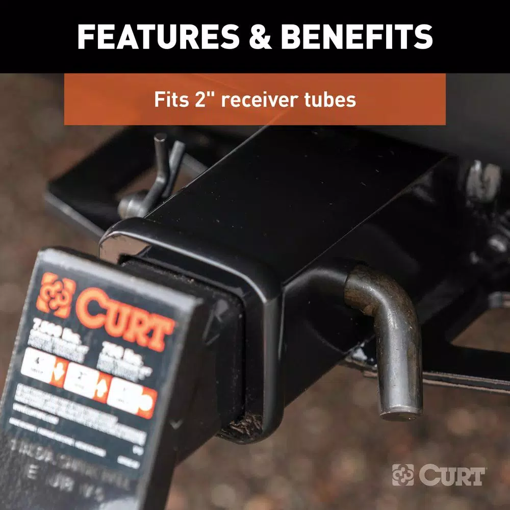 CURT 5/8 in. Hitch Pin for 2 in. Receiver, Black Zinc Finish