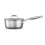 Calphalon Premier 1.5 qt. Stainless Steel Sauce Pan with Tempered Glass Lid thumbnail 1