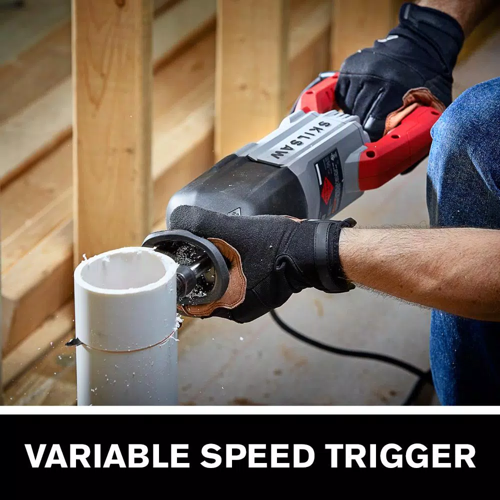SKILSAW 13 Amp Corded Reciprocating Saw with Buzzkill Vibration Suppression Technology