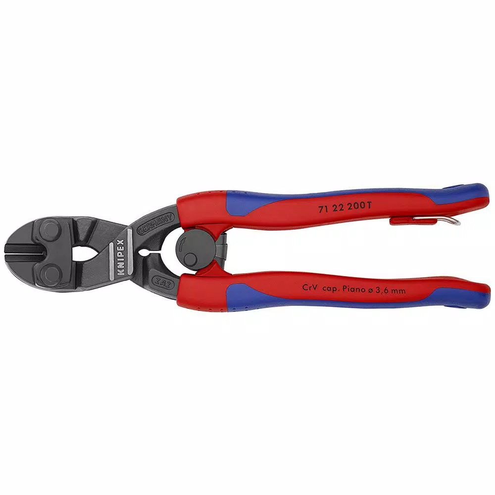 KNIPEX 8 in. Angled CoBolt Mini Bolt Cutters with Comfort Grips