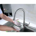 Flow Series Motion Activated Single-Handle Pull-Down Kitchen Faucet, Brushed Nickel (3-Pack) thumbnail 8